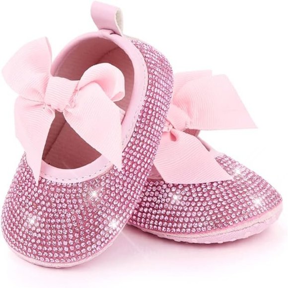 NWT Cute Sparkling Bling Swarovski Rhinestone Baby Girl Princess Shoes +… - Picture 3 of 16